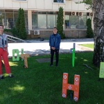 Арт инсталация "Буквите" е изложена в центъра на Монтана