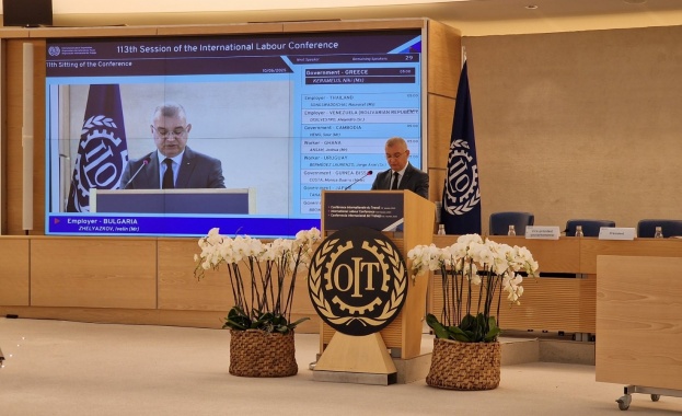 Делегатът на българските работодатели адв. Ивелин Желязков представи доклада на АОБР на 113-та сесия на Международната конференция на труда в Женева