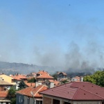Два пожара край Карнобат, огънят е овладян