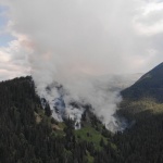 Нов пожар в Рила, този път в района на Природен парк "Рилски манастир"