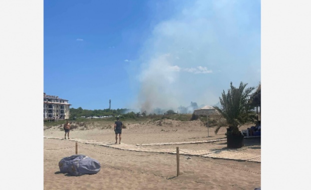 Овладян е пожарът на плаж Нестинарката Това обявиха от Община