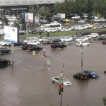 Москва беше засегната от ново сериозно наводнение в понеделник