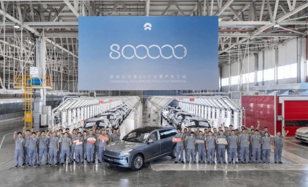 Китайският производител на високотехнологични 100 електрически автомобили NIO Inc в