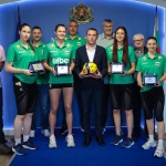 Министър Пешев награди световните шампионки по волейбол