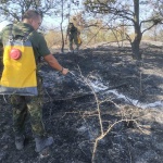 Военнослужещи от Сухопътните войски и днес участват в гасенето на пожара в Рила