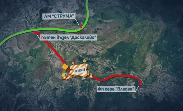 Ремонт в отсечката между гара Владая и пътния възел Даскалово