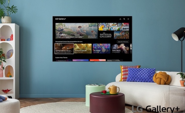 LG Gallery+ превръща LG телевизорите в дизайнерски елементи, които персонализират вашето жилищно пространство