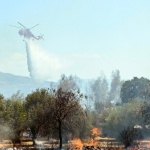 Голям пожар бушува на Пелопонес