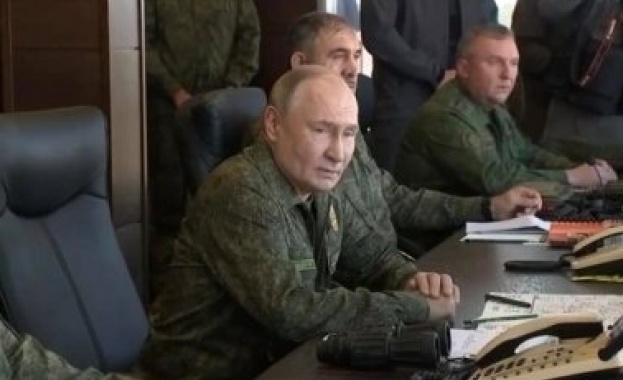 Руският президент Владимир Путин посети един от пунктовете за управление