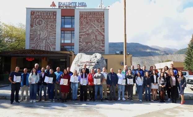 38 стажанти завършиха успешно Стажантската програма в Елаците-Мед