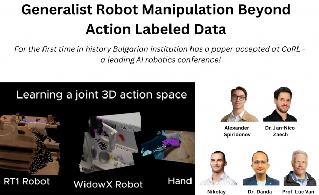 За първи път в историята: българска институция с приета разработка на топ конференция за роботика
