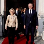 Урсула фон дер Лайен в Скопие: Българите трябва да бъдат вписани в Конституцията