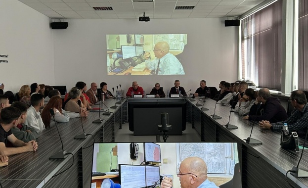 Кадрите са снимани по време на антитерористично обучение в Корпус