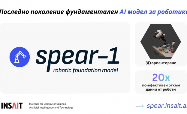 Пробив за Европа с роботиката: Българският INSAIT модел, който дава на роботите триизмерен пространствен интелект 