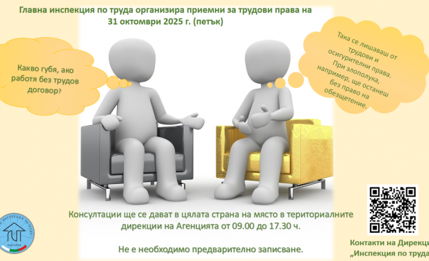 Главната инспекция по труда организира приемни за трудови права