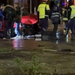 Тежка катастрофа между лек автомобил и такси в Монтана