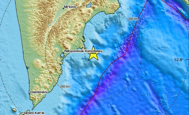 Земетресение с магнитуд 5 1 по скалата на Рихтер е регистрирано