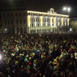 Протестът в София завърши с изпълнение на българския химн