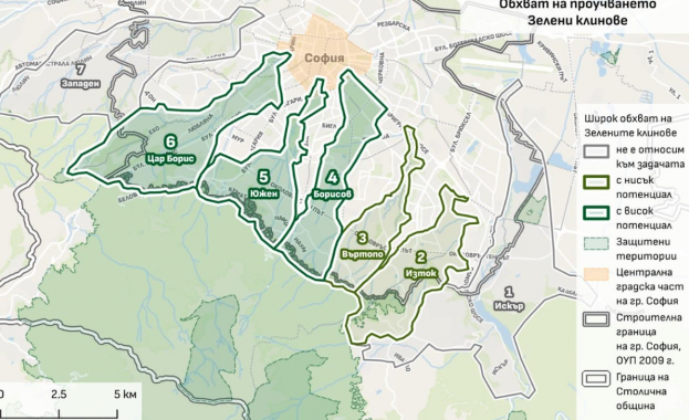 Четири зелени коридора ще свързват зелените пространства и реките от