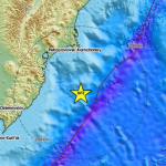 Силно земетресение разтърси бреговете на Камчатка