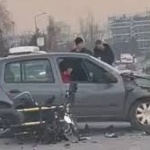 Тежка катастрофа на кръстовището пред УНСС