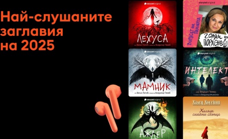 Най-слушаните автори и аудиокниги у нас са български