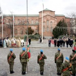 На Богоявление беше отслужен водосвет на бойните знамена и знамената-светини на Българската армия