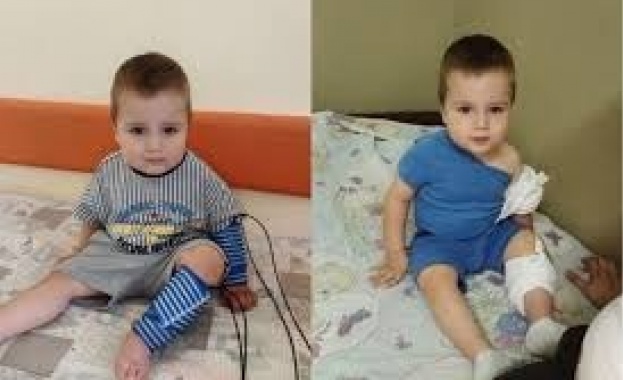 Малкият Кристиян Димитров Пачеръзов едва на 2 години е диагностициран