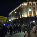 Протестиращи се събраха в центъра на София