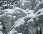Леденото лице на водопадите през зимата