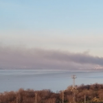 Гори депо за стари гуми между Варна и Белослав