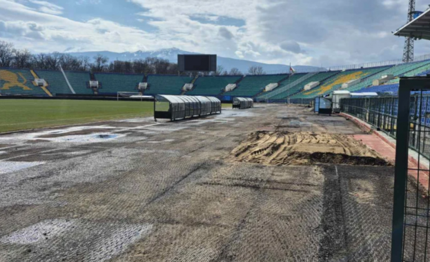 Започна обновяването на лекоатлетическата писта на Националния стадион „Васил Левски“