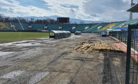 Започна обновяването на лекоатлетическата писта на Националния стадион „Васил Левски“