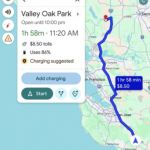 Google Maps с функция за планиране на пътуване и зареждане с електромобили