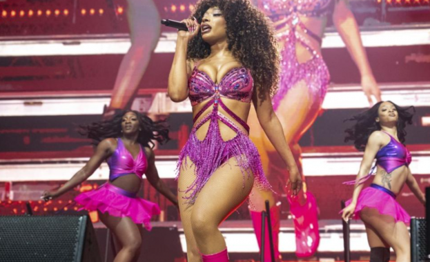 Рапърката Меган Дъ Стелиън бе откарана в болница по време на изпълнение в Ню Йорк