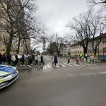 Студенти от Русенския университет участваха в практика по пътна безопасност с деца