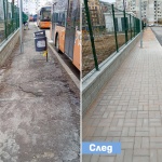 Столична община е обновила над 7300 кв. м тротоари от началото на годината