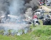 Голям пожар в индустриалната зона на Пловдив