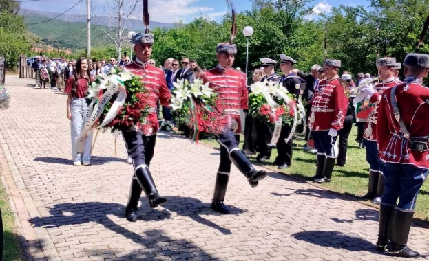 Във военния мемориал в Ново село, Струмишко, Република Северна Македония, беше почетена паметта на загиналите български воини