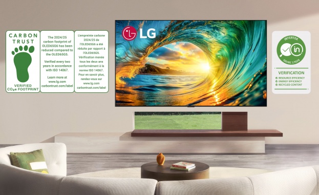 LG телевизорите за 2026 г. подчертават прогреса в областта на устойчивостта с множество еко-сертификации