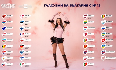 България e с №12 на финала на „Евровизия“ в събота – вижте как да  гласувате