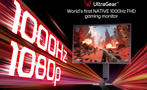 LG Electronics представи първия в света 1000Hz Full HD гейминг монитор