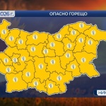 Опасно горещо време в цяла България в понеделник