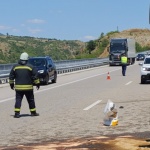 Тежкотоварен автомобил катастрофира на автомагистрала „Струма“