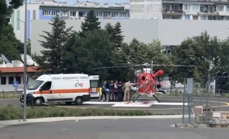 Транспортираха с хеликоптер до Бургас един от пострадалите в тежката катастрофа на автомагистрала "Тракия"
