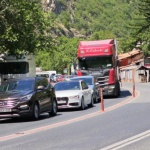 Над 5 км колона в Кресненското дефиле след катастрофа
