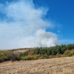 Хеликоптер Ми-17 се включи в гасенето на пожара в Област Пазарджик