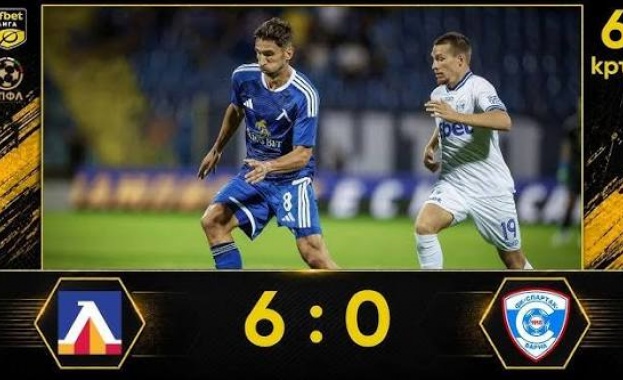 Левски постигна убедителна победа с 6:0 срещу Спартак (Варна) в мач от Първа лига