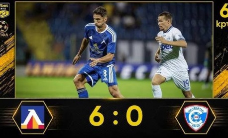 Левски постигна убедителна победа с 6:0 срещу Спартак (Варна) в мач от Първа лига