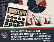 ВМРО Младежи: Прагът за регистрация по ДДС да стане поне 85 000 евро в рамките на бюджет 2027 г.